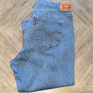 Levi's Light Blue Denim Capris